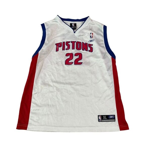 Detroit Pistons Reebok Jersey Youth Size XL (18-20) #22 Tayshaun Prince NBA - Picture 1 of 6